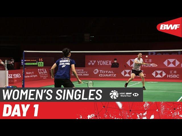 HSBC BWF World Tour Finals | Day 1: Ratchanok Intanon (THA) [3] vs. Pornpawee Chochuwong (THA)