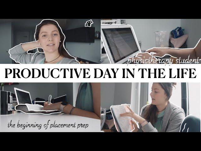 PRODUCTIVE DAY IN THE LIFE 2020 // manchester physiotherapy student | Andie Cann