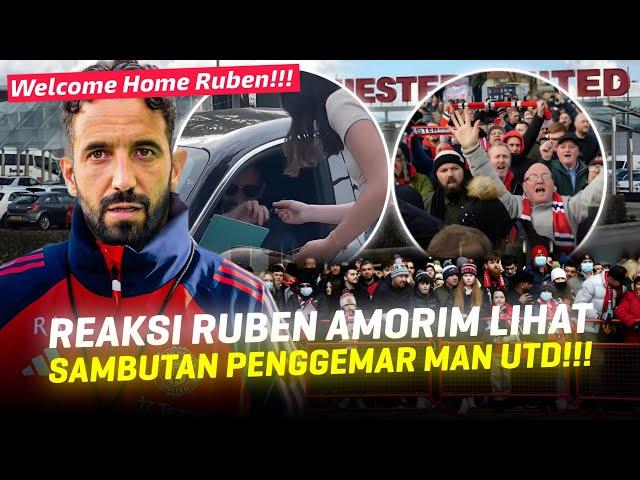 Kaget Banget Dapat Sambutan Di Carrington!!! Para Penggemar MU Sambut Kedatangan Ruben Amorim