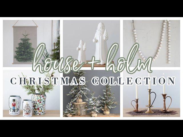 HOUSE + HOLM CHRISTMAS COLLECTION 2021 | HUGE CHRISTMAS DECOR HAUL | NEUTRAL, COZY VINTAGE CHRISTMAS