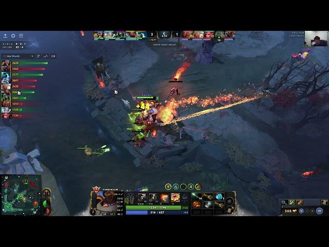 MALR1NE TIMBERSAW THE MIDLANER PERSPECTIVE - DOTA 2 PATCH 7.35D