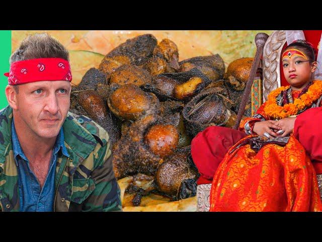 Buffalo Sacrificed For 8 Year Old Goddess!! Nepal’s Newar People!!