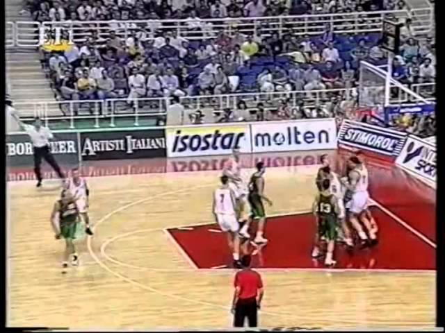 1995 Eurobasket Lithuania Croatia Sabonis Marculionis Karnisovas Kukoc Radja Vrankovic Komazec