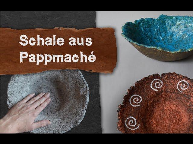 Schale aus Pappmaché  - Abformung mit Pulpe