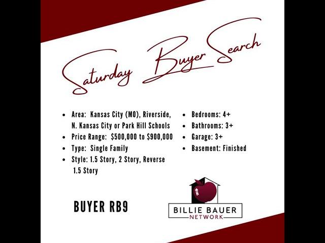 Saturday Buyer Search - Billie Bauer Network