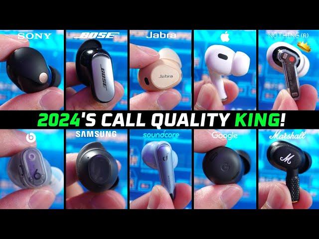 2024 BEST Earbuds for Call Quality!  Tested in NOISY Public Place (Updated)