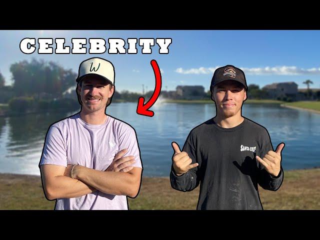 Can This Celebrity Beat Me In A Fishing 1V1?