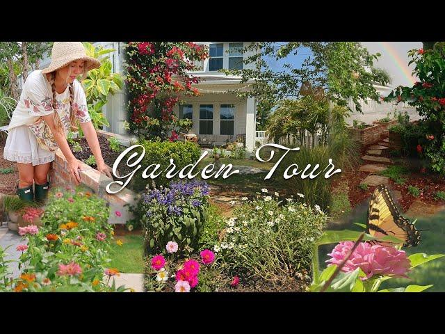SPRING GARDEN TOUR | our Florida suburban backyard oasis (zone 10a) 