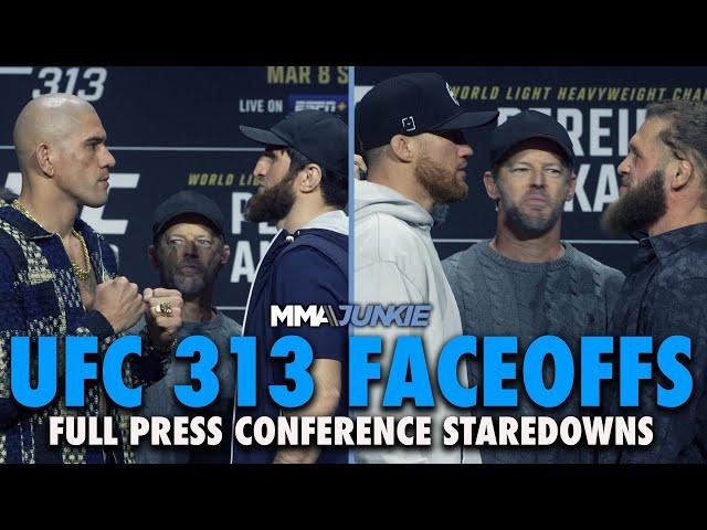 UFC 313 Full Press Conference Faceoffs: Alex Pereira vs. Magomed Ankalaev First Staredown