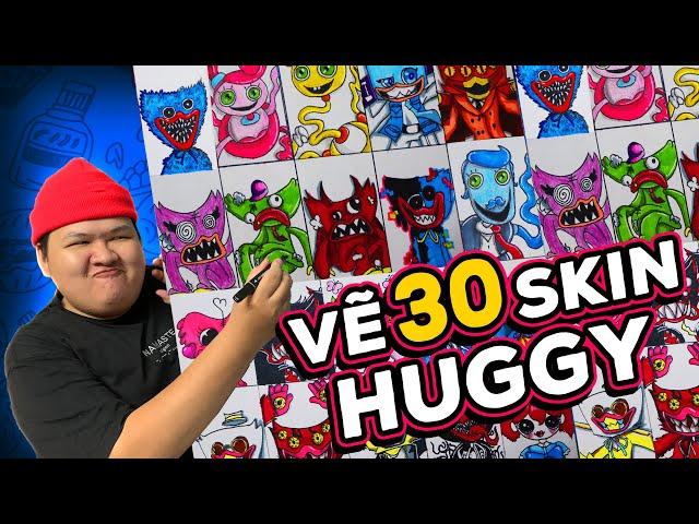 [TỔNG HỢP] Vẽ 30 SKIN HUGGY WUGGY |  Killy Willy ,Kissy Missy, Billy Maggy | Mazk Phá Phách Tổng Hợp