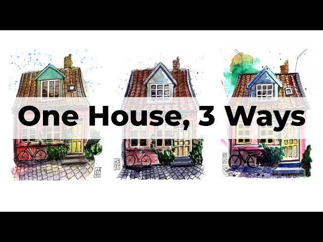 3 Line and Wash Techniques You Can Try Right Now [Ink & Watercolour Tutorial]