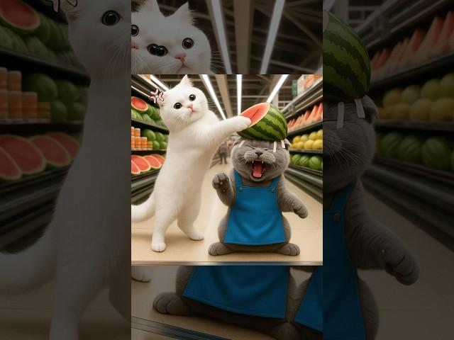I ate the strangest melon in the world #ai #animation #funny #cat #memes #cartoon #cute #facts
