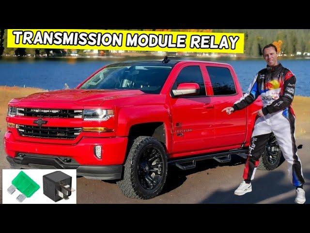 CHEVROLET SILVERADO TRANSMISSION CONTROL MODULE RELAY LOCATION REPLACEMENT 2014 2015 2016 2017 2018