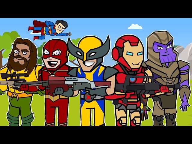 The Squad: Super Hero Compilation | Fortnite Animation