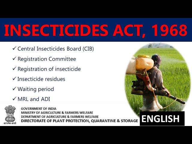 Insecticides Act, 1968