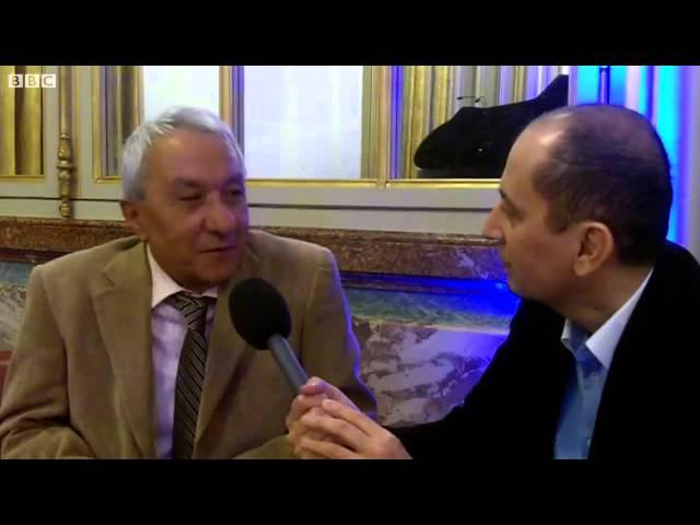 Timur Tillyaev attending Uzbek cultural event and presentation of Uzbek film in Paris