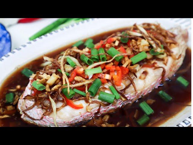 Easy Steamed Fish in Light Soy Sauce