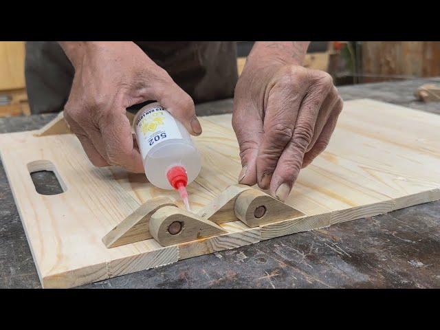 Innovative Method Of Making Wooden Sliding Rails // Wooden Cabinet With Unique Sliding Principle