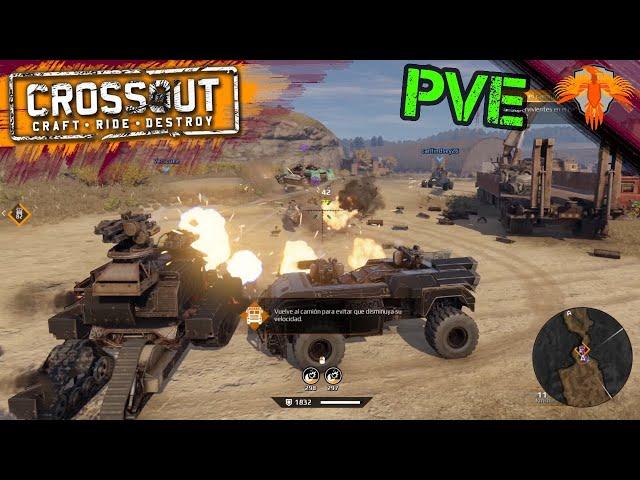 Crossout PvE Multiplayer Gameplay 2022 - PvE Battles 188 - No Commentary