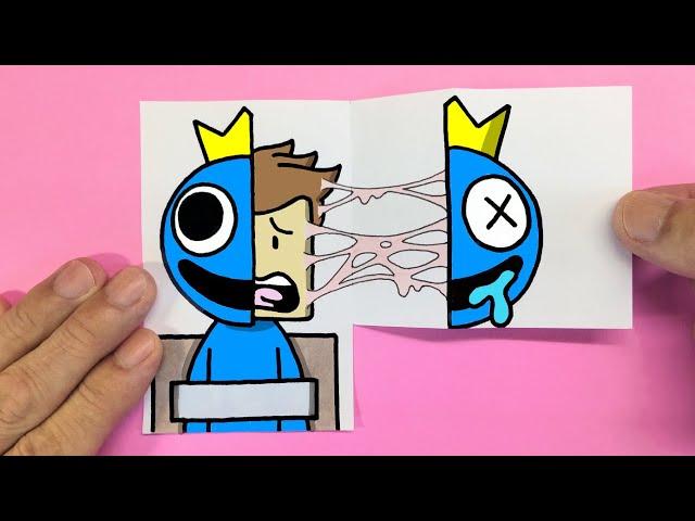 Origin of the Rainbow Friends Easy Paper Craft IdeasFrom Roblox Rainbow Friends Story Animation