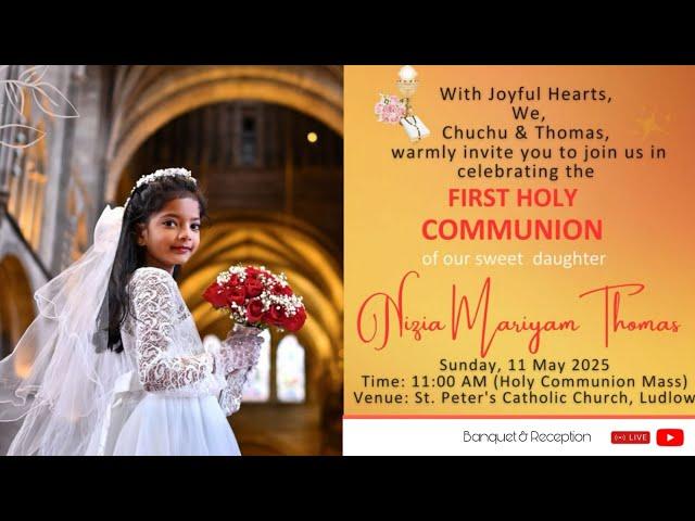First Holy Communion Celebration | NIZIA MARIAM THOMAS | 11-05-2025 | Ludlow