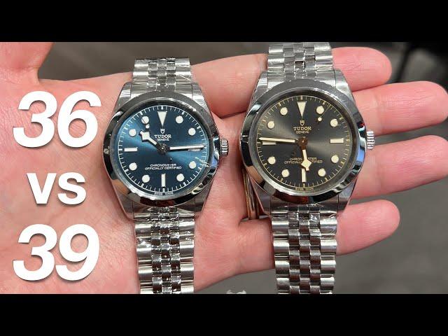 2023 TUDOR BB39 vs BB36 | Colour & Size Review | BlackBay vs Explorer vs Submariner (TUDOR vs ROLEX)