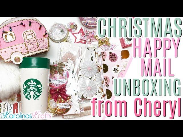 Incoming Pink Christmas Happy Mail from @CherylGuerreiro , Pink Christmas Paper Crafts