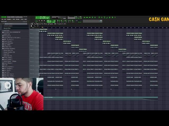 CashMoneyAp Making Beats Live!