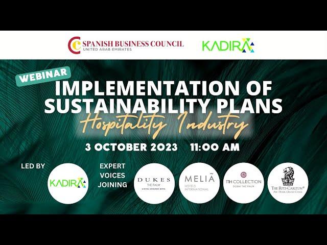 Greening the HOSPITALITY Industry: SUSTAINABILITY PLANS in Action