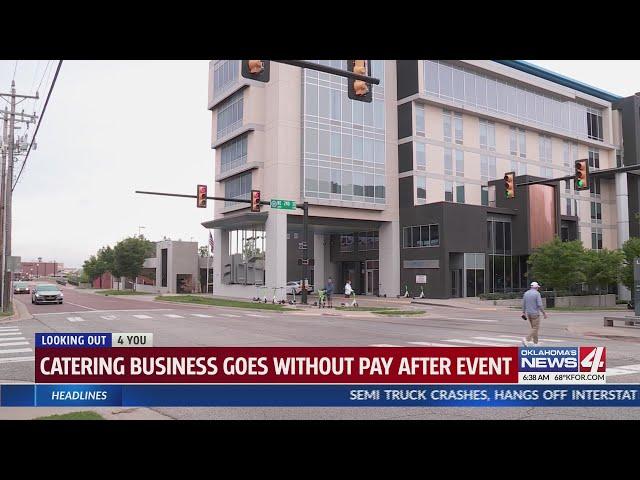 Catering business goes without pay after event