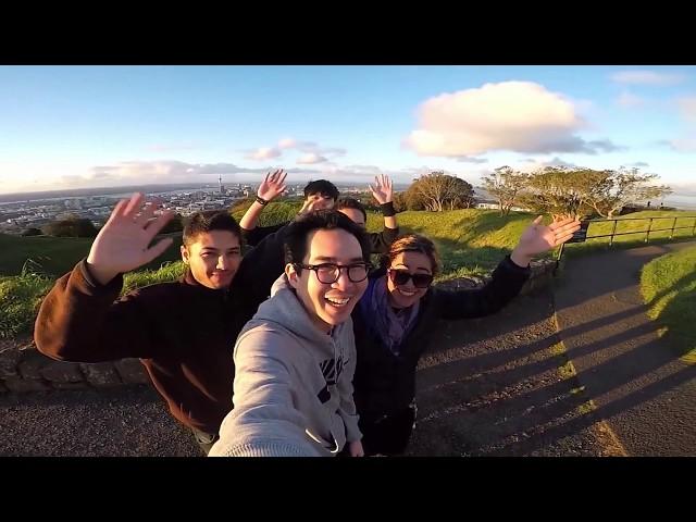 ATMC students exploring Auckland