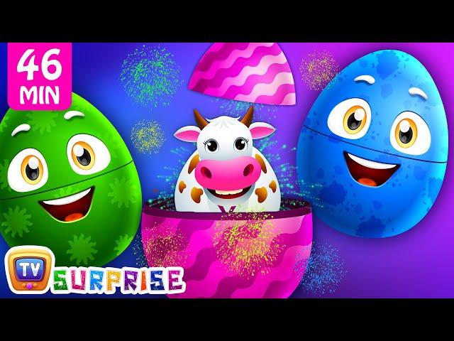 Old Macdonald Had A Farm + More ChuChu TV Surprise Eggs Learning Videos SUPER COLLECTION 1