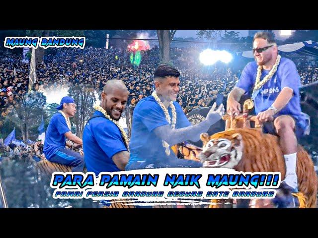 PAWAI KEMENANGAN PERSIB BANDUNG!!! PARA PEMAIN DI ARAK DI HADAPAN SUPORTER!! Live GEDUNG SATE