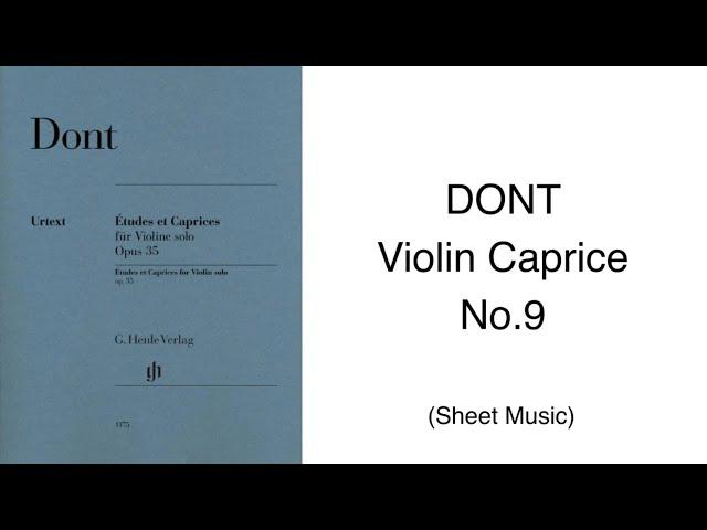 DONT 24 Violin Caprice No.9