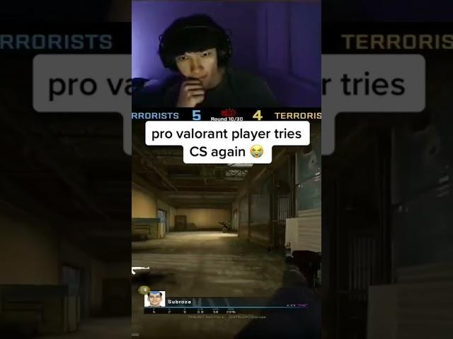 pro valorant player tries cs:go 