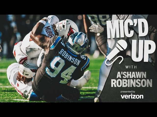 A’Shawn Robinson MIC’D UP for OT win over Kyler Murray and the Cardinals | Carolina Panthers