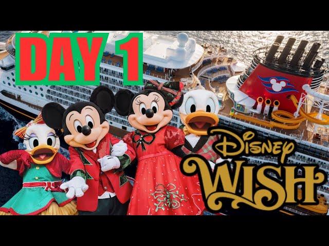 Disney Wish Day 1 Very Merrytime Christmas Cruise Vlog -Verandah Stateroom 2024