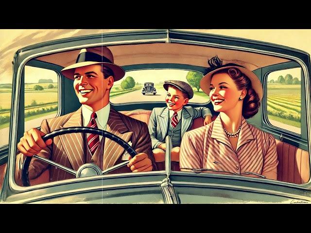 Sunday Drive: Happy Vintage 1940s Music to Improve Your Mood | Nostalgic, Positive Vibes 