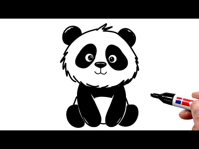 How to Draw a Cute Panda