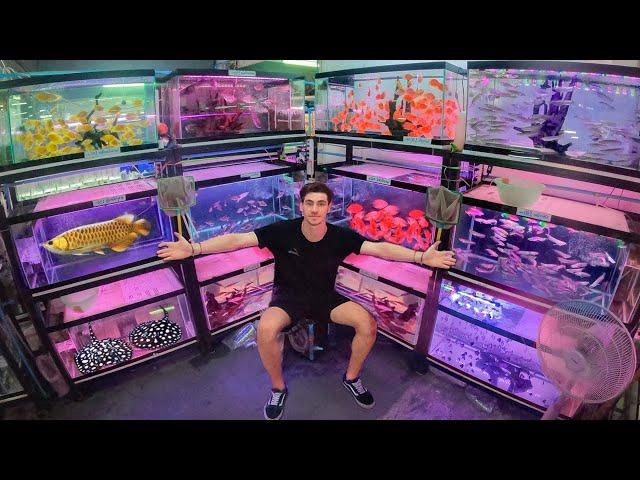 Inside Asia's *LARGEST* Aquarium Fish Market!! ... (Bangkok Thailand) $$$