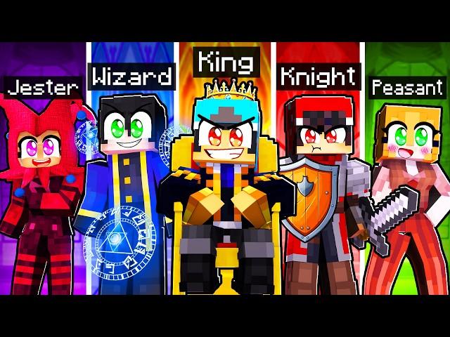 10 FRIENDS on One ROYAL BLOCK in Minecraft!