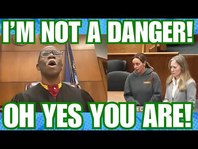 JUDGE SIMPSON IS NOT CONVINCED WOMAN IS NOT A DANGER!