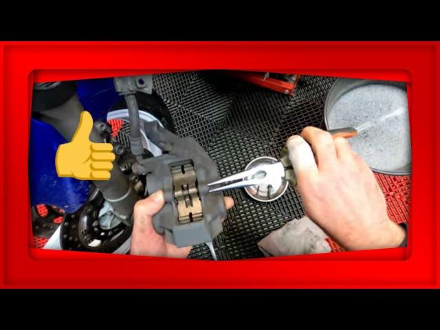 Change your motorcycle brake pads and clean your calipers