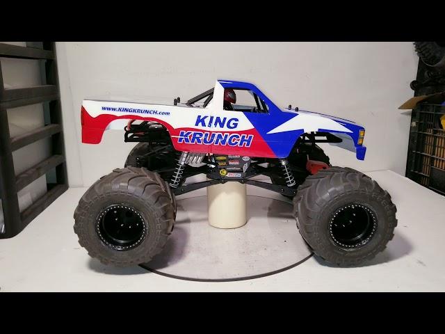 rc solid axle truck Axial smt10 with Jconcepts Chevy Snoop Nose body