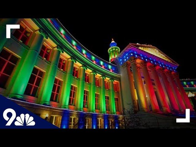 Denver lights City and County building to kick of holiday season