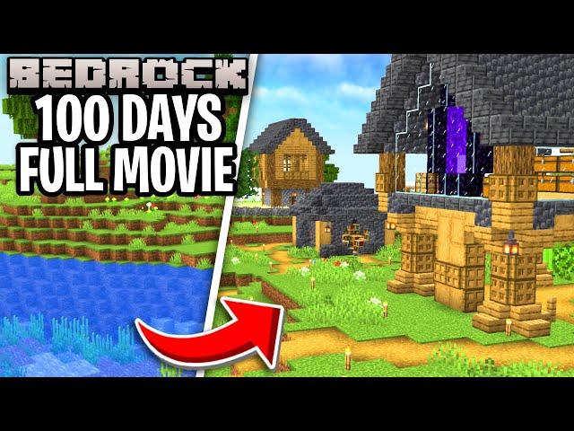 I Survived 100 Days in Minecraft Bedrock!