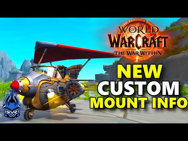 NEW Customizations For The Delver's Dirigible CUSTOMIZABLE Mount & MORE WoW NEWS