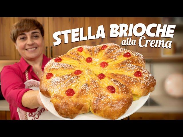 STELLA BRIOCHE WITH CREAM Easy Recipe - Live Video Short Version - Homemade by Benedetta