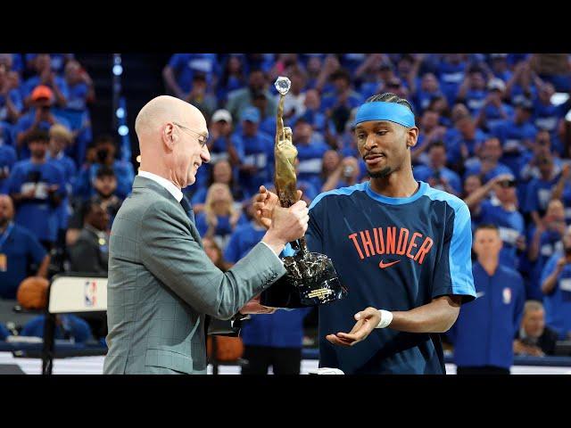 SGA Receives MVP Trophy 38 Pts Game 2 Domination  T-Wolves vs Thunder 2025 Western Conference Finals