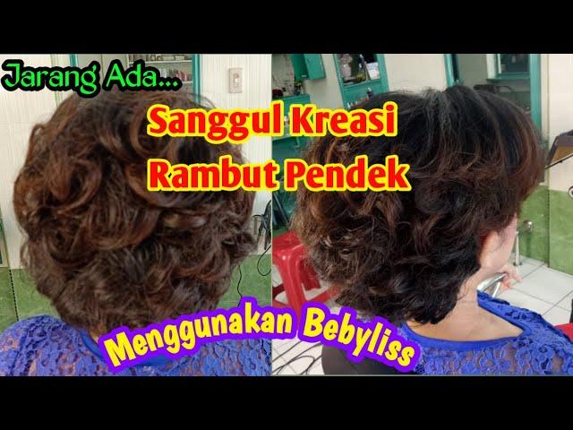 Sanggul Kreasi Rambut Pendek.@Agustina Sembiring.